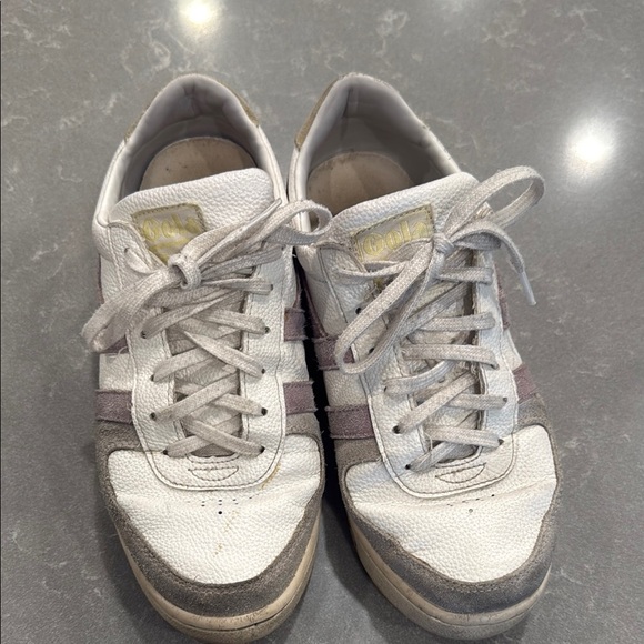 Gola White and Gray Athletic Shoes - Picture 2 of 8